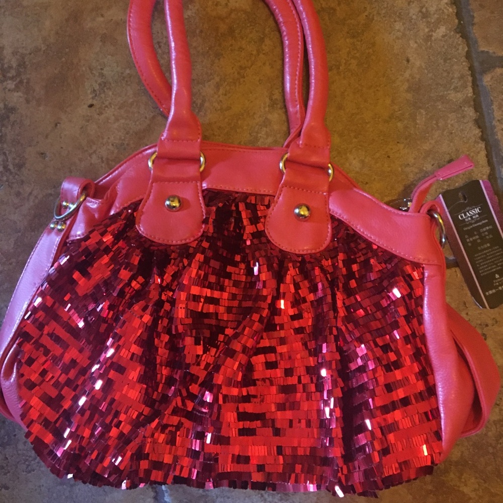 Fancy Metallic front handbag